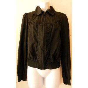 🇫🇷 90s PROMOD black cotton zipper jacket size 6